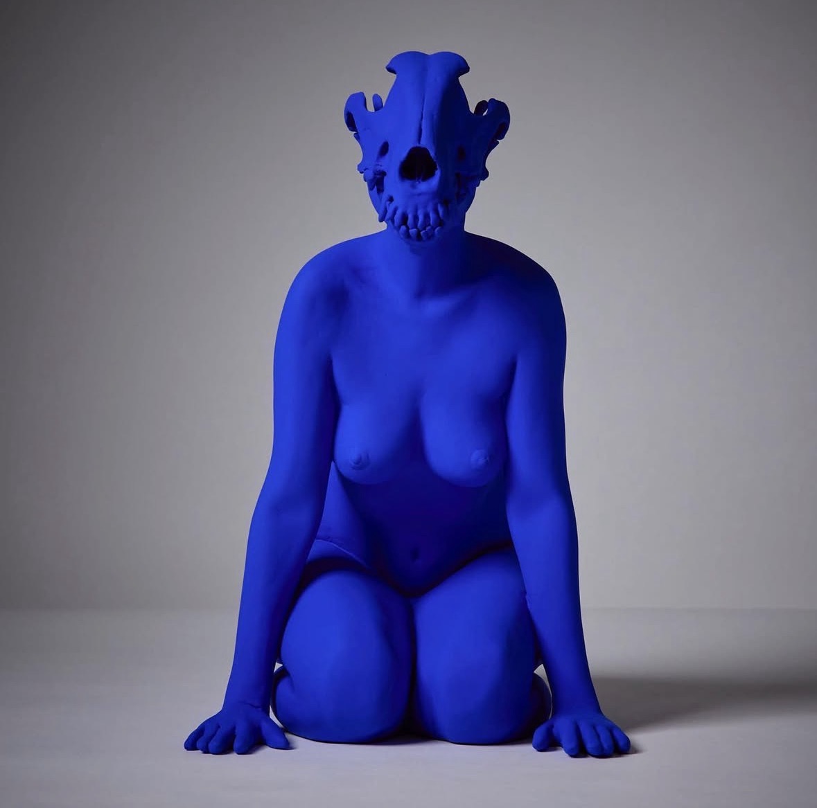 Man’s Best Friend in Yves Klein blue patina, front view