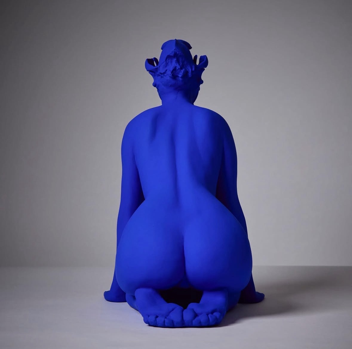 Man’s Best Friend in Yves Klein blue patina, back view